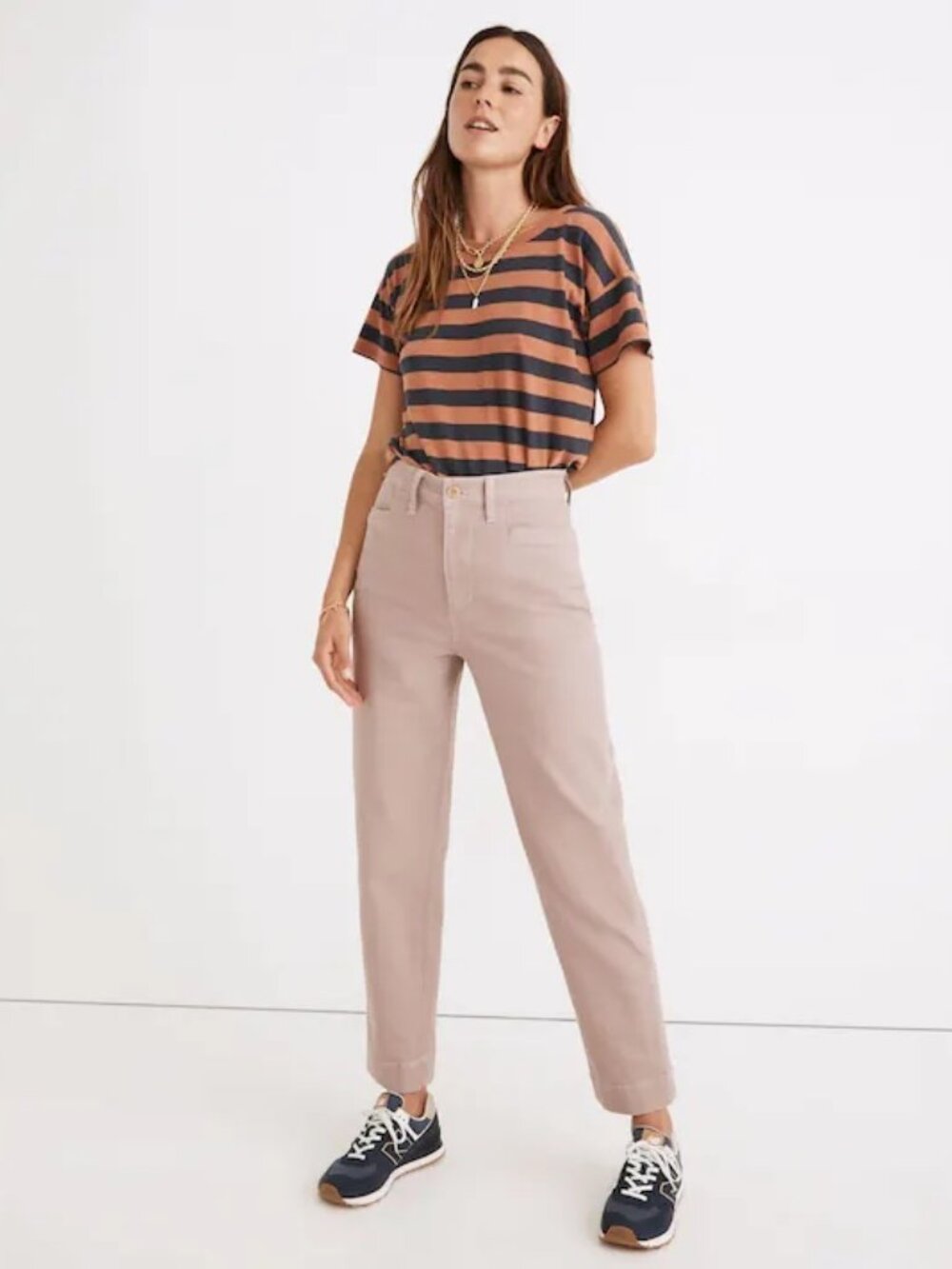 MADEWELL Slim Emmett Tapered Cotton Canvas Pants Size 27